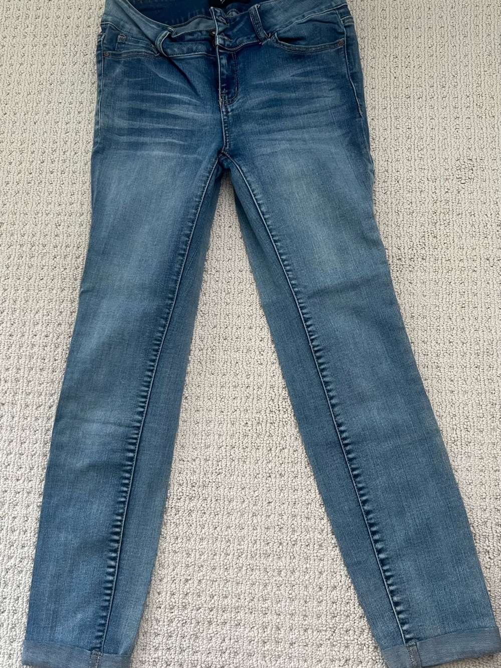 Wax Jean Women’s Slim Skinny Jeans in Faded Blue
